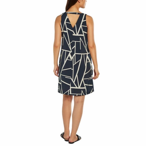 Banana Republic Ladies' Satin Sleeveless Dress   Blue NWT - Picture 3 of 10